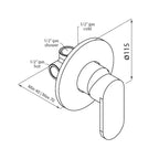 Paco Jaanson Tempo Wall Mixer - Chrome - 006.436.110