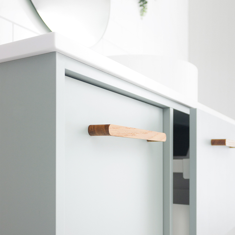 Marquis Palm Wall Hung Vanity with Symphony Top & Basin 1800mm - Double Basin - Palm 12