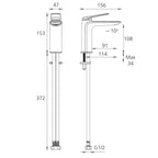 Oliveri Paris Basin Mixer - LF Brushed Nickel - PA069520FBN