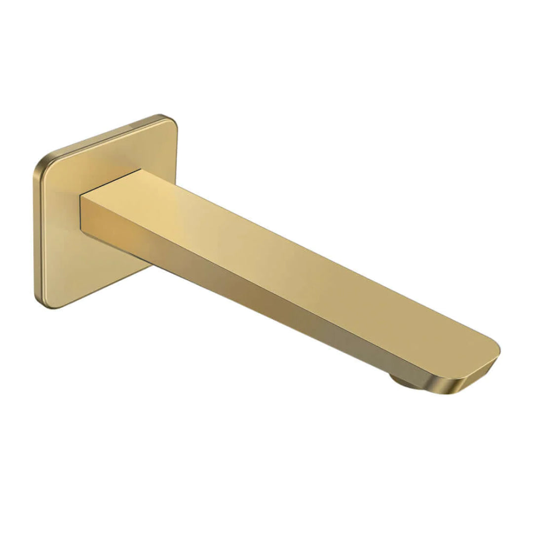 Parisi Float 180mm Wall Bath Spout - Brushed Brass - FL.02WF180.46
