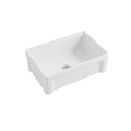 Parisi Cornice Single Bowl Sink 760mm - Gloss White - SMTOS30S