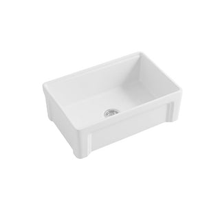Parisi Cornice Single Bowl Sink 760mm - Gloss White - SMTOS30S
