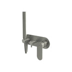 Parisi Ellisse II Wall Mixer with 2-Way Diverter with Handshower - Brushed Nickel - EE2.04-D2E-A.41