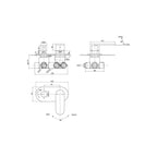 Parisi Ellisse Mixer & 3-Way Diverter - Chrome - EE.04-D3E
