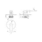 Parisi Ellisse Wall Mixer Large - Chrome - EE.05R