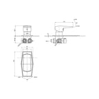 Parisi Exo Wall Mixer Large Plate - Chrome - EX.05P