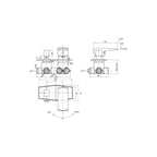 Parisi Exo Wall Mixer & Diverter - Chrome - EX.04-D3P