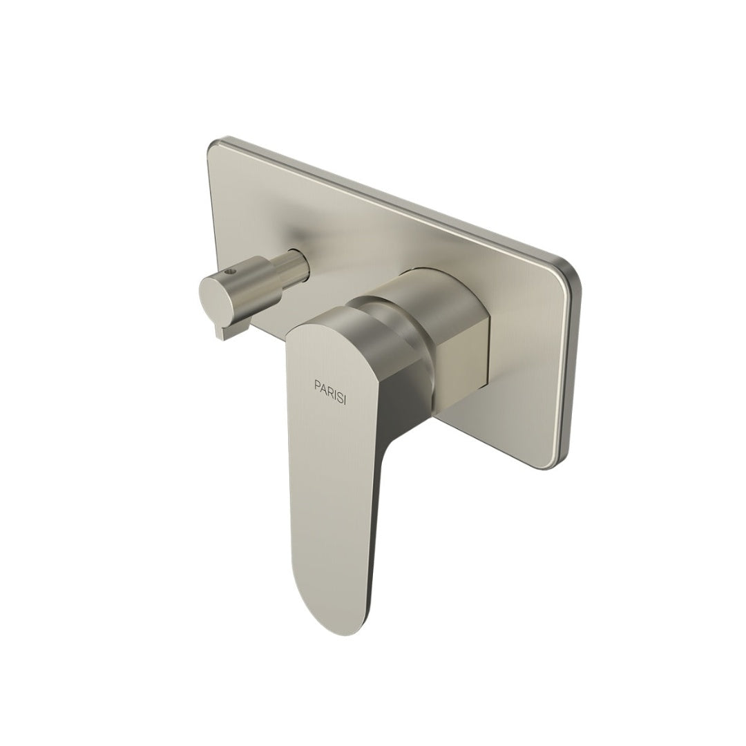 Parisi Loom Wall Mixer with 2-Way Diverter - Brushed Nickel - LO.04L.41