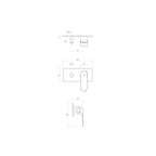 Parisi Loom Wall Mixer with 2-Way Diverter - Fucile - LO.04L.50