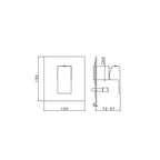 Parisi Newform Ergo Q Wall Diverter Mixer - Chrome - 66470Q.21.018