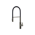 Parisi Newform Libera Kitchen Mixer with Black Spring Spray - Titanium Satin - 63930Q.M2.070