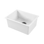 Parisi Nuda Single Bowl Sink 610mm - Gloss White - GA5123