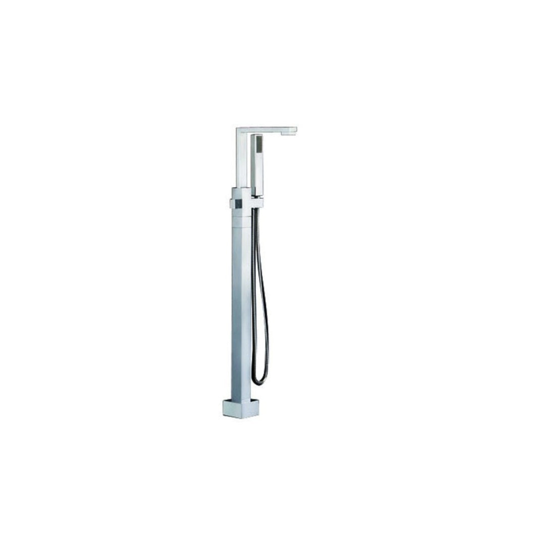 Parisi Quadro Bath Filler, Diverter & Hand Shower - Chrome - QQ.08-D2F