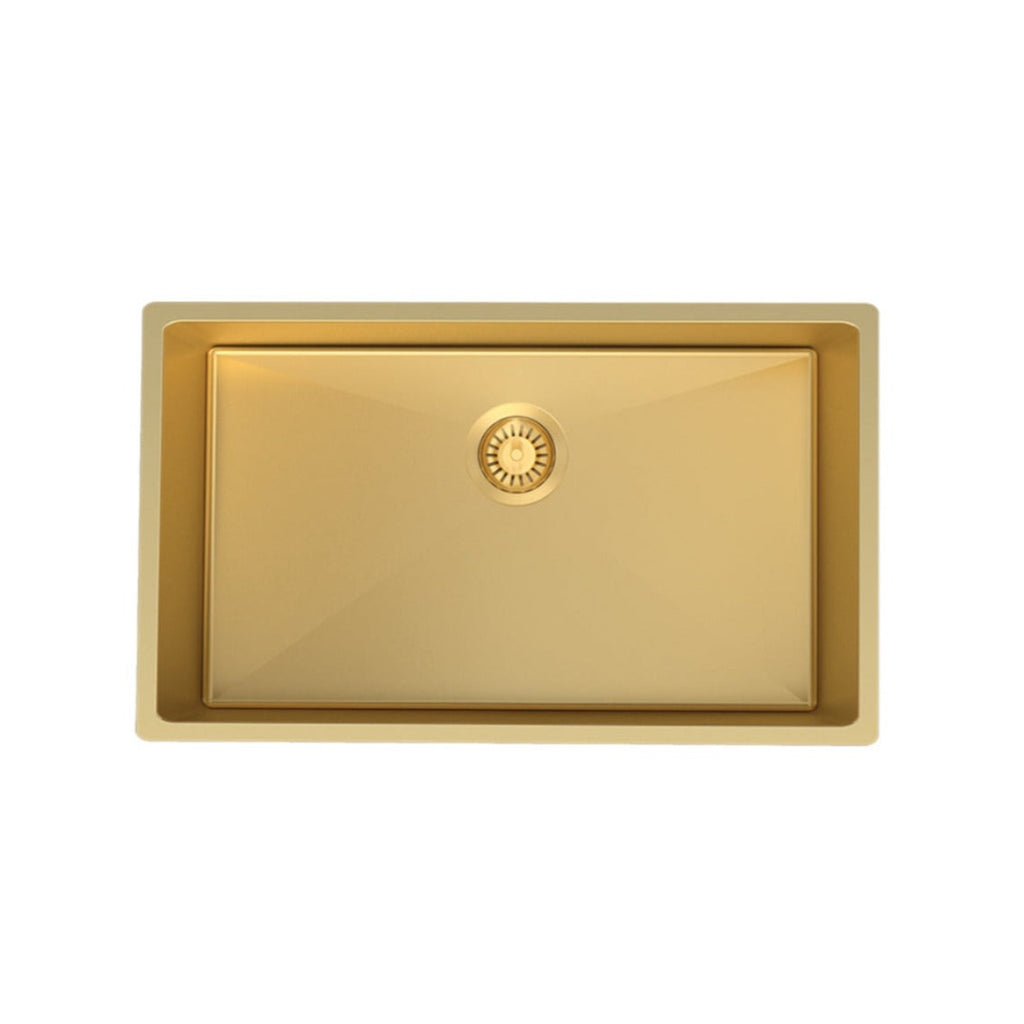 Parisi Quadro Extra Large Single Bowl 740mm - Brushed Brass - PK7444.46