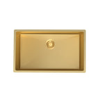 Parisi Quadro Extra Large Single Bowl 740mm - Brushed Brass - PK7444.46