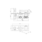 Parisi Quadro Mixer, 3-Way Diverter, Hand Shower - Chrome - QQ.04-D3Q-A