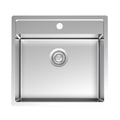 Parisi Quadro Single Bowl Sink With Tap Landing 530mm - Stainless Steel - PK5350