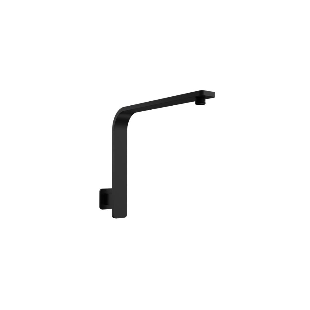 Parisi Quasar II High Rise Wall Shower Arm - Matte Black - Q2.SA.1W.02