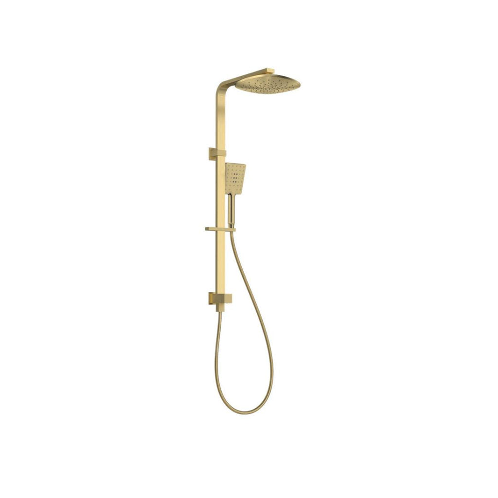 Parisi Quasar II Shower Column with Sliding Rail - Brushed Brass - Q2.08-D2W.46