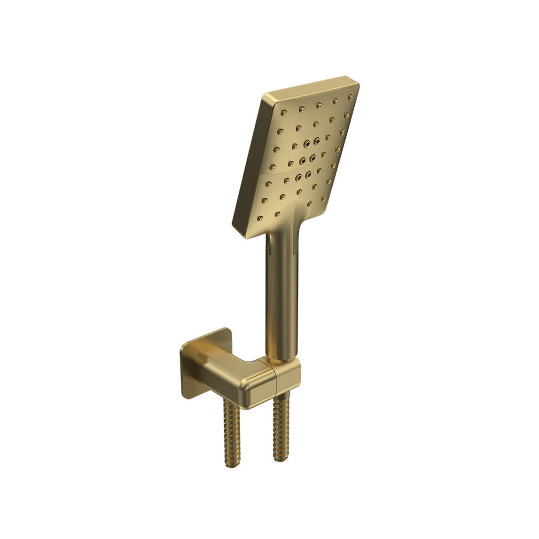 Parisi Quasar II Wall Swivel Bracket with Hand Shower - Brushed Brass - Q2.WB.46