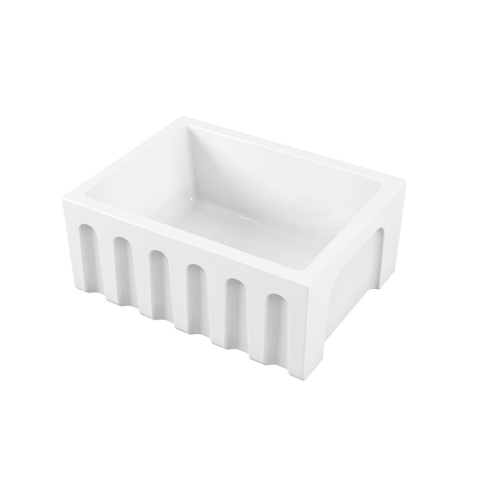 Parisi Rigolo Single Bowl Sink Reversible 610mm - Gloss White - GA5120