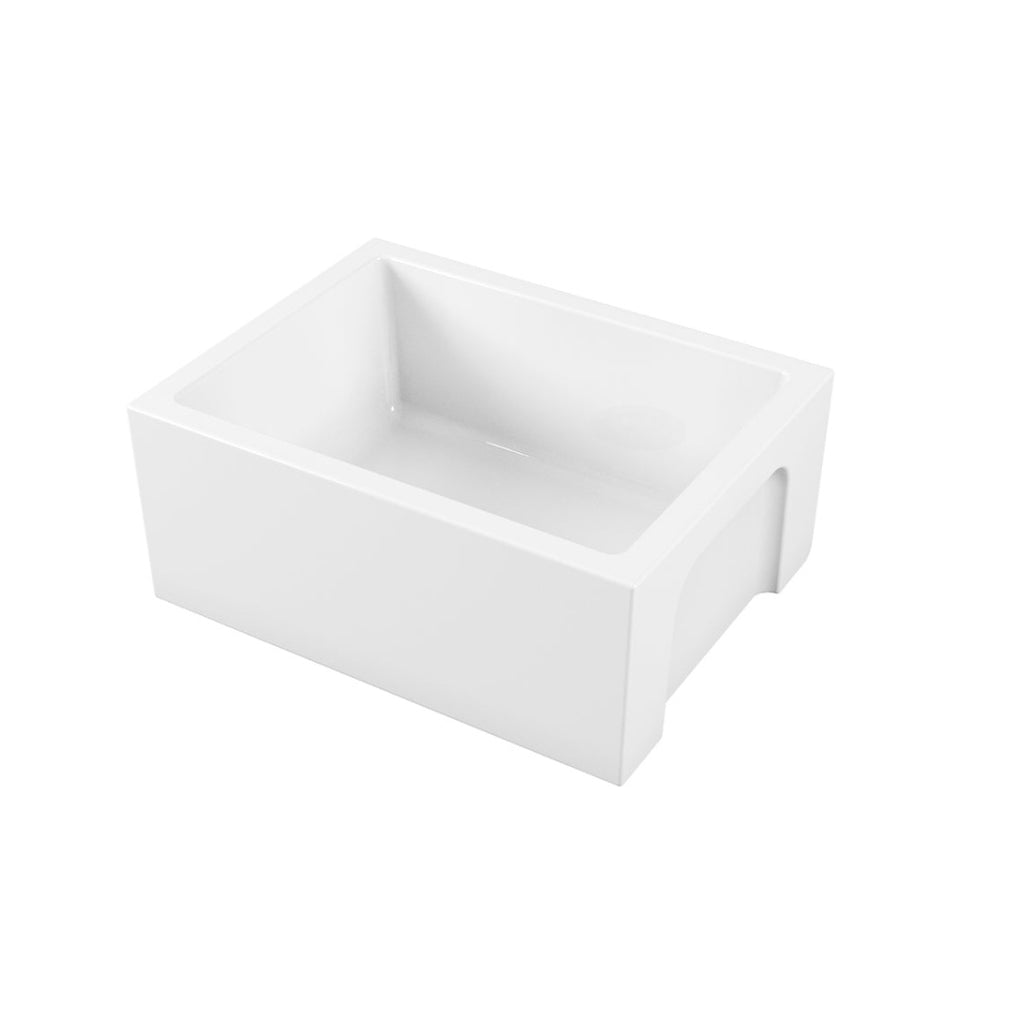 Parisi Rigolo Single Bowl Sink Reversible 610mm - Gloss White - GA5120