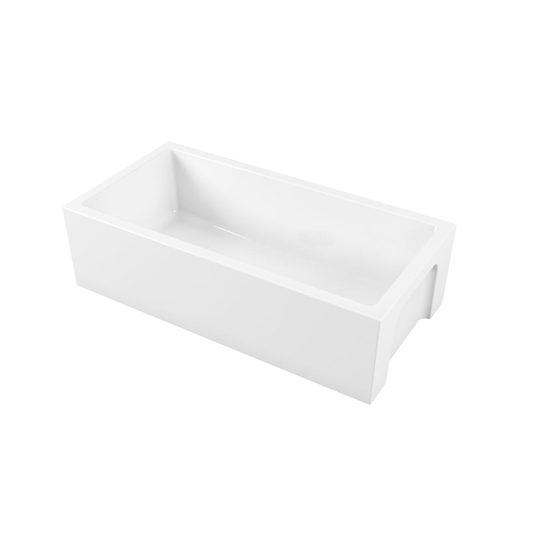 Parisi Rigolo Single Bowl Sink Reversible 910mm - Gloss White - GA5122