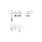 Parisi Tondo Mixer, 2-Way Diverter, Shower - Chrome - TO.04-D2Q-A