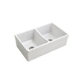 Parisi Veneto Double Bowl Sink 830mm - Gloss White - SMQ332