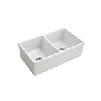 Parisi Veneto Double Bowl Sink 830mm - Gloss White - SMQ332