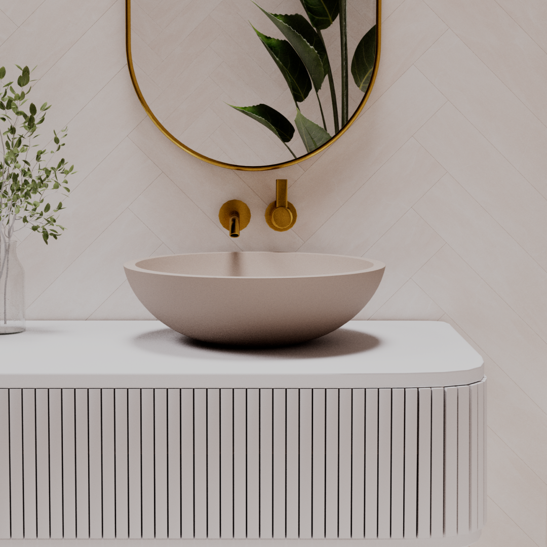 Pietra Bianca Pearl Above Counter Basin - Ivory
