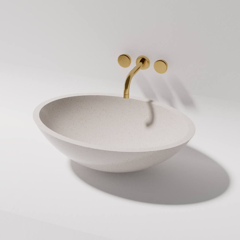 Pietra Bianca Pearl Above Counter Basin - Ivory