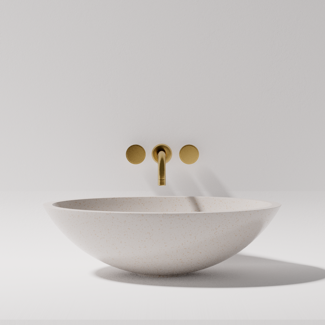 Pietra Bianca Pearl Above Counter Basin - Ivory