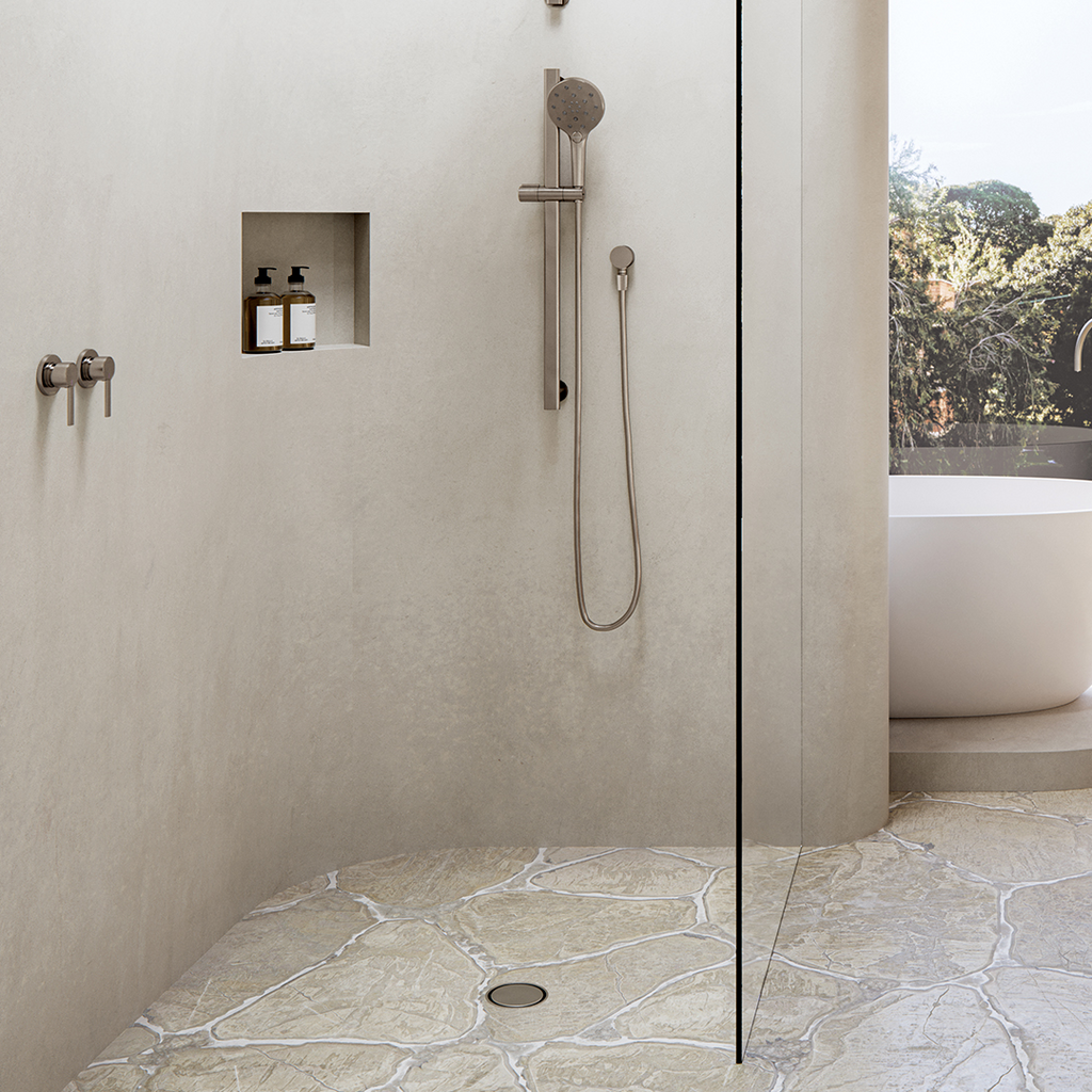 Phoenix Point Round 100mm Drain w/90mm Outlet - 316 Stainless Steel - 204-4005-51