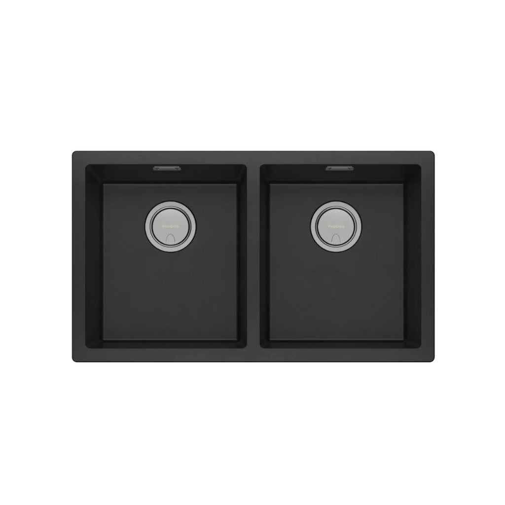 Phoenix 5000 Series Double Bowl Sink - Matte Black - 312-2002-10