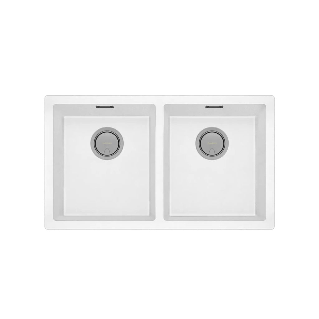 Phoenix 5000 Series Double Bowl Sink - Matte White - 312-2002-80