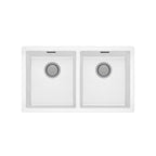 Phoenix 5000 Series Double Bowl Sink - Matte White - 312-2002-80