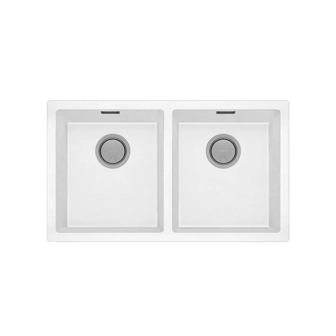 Phoenix 5000 Series Double Bowl Sink - Matte White - 312-2002-80