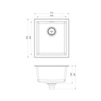 Phoenix 5000 Series Single Bowl Sink - Matte Black - 312-0002-10