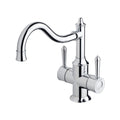 Phoenix Nostalgia Twin Handle Sink Mixer 220mm Shepherds Crook - Chrome - NS714 CHR