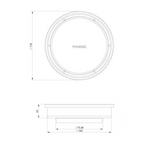 Phoenix Point Round 100mm Drain w/76mm Outlet - Matte Black 316 Stainless Steel - 204-4004-10