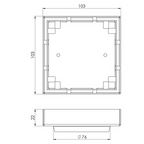 Phoenix Point 100mm Tile Insert Drain w/76mm Outlet - Matte Black 316 Stainless Steel - 202-1204-10