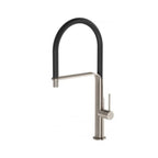 Phoenix Vido Flexible Hose Sink Mixer - LF Brushed Nickel & Black - 113-7110-40-1