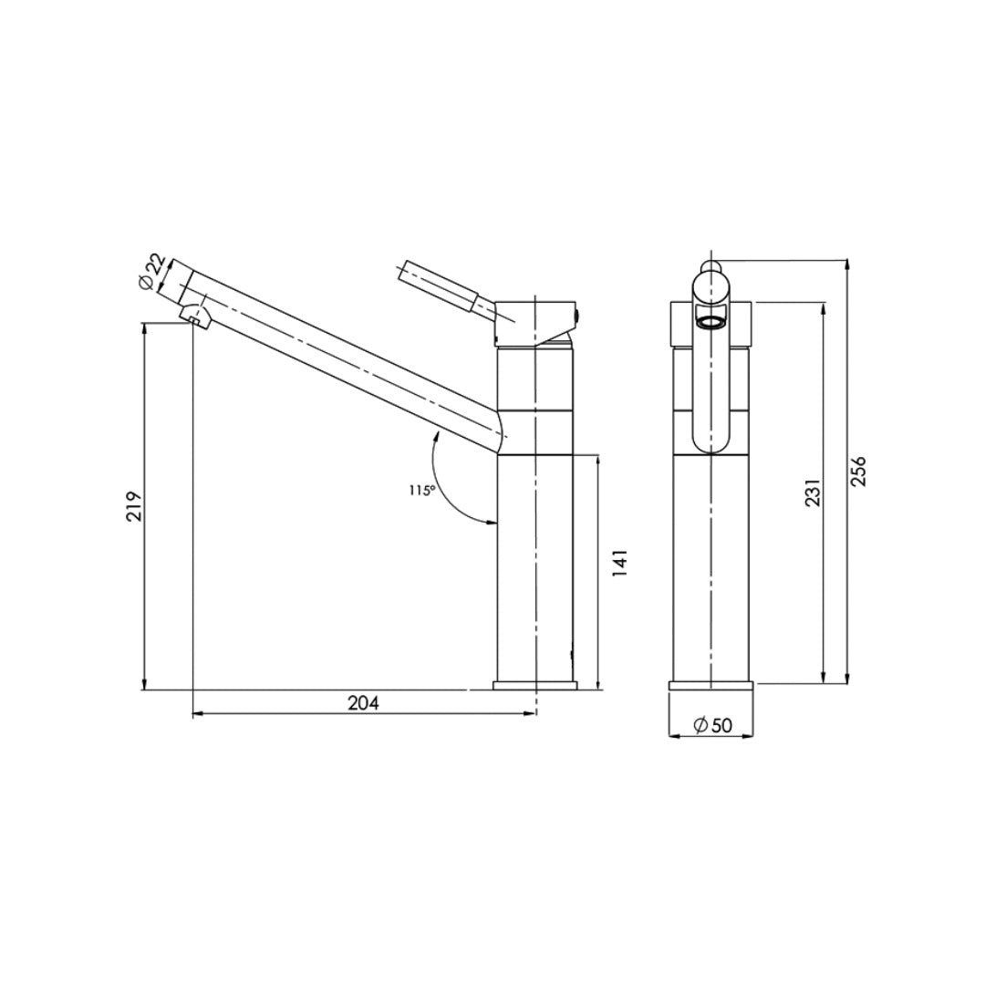 Phoenix Vivid Premium Sink Mixer - Chrome - V736 CHR