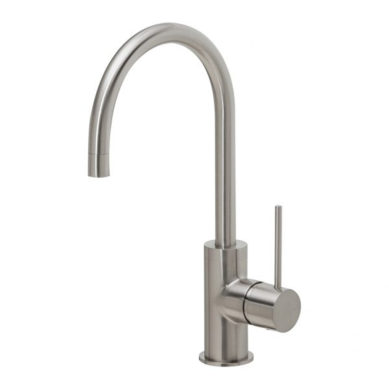 Phoenix Vivid Slimline 160mm Gooseneck Sink Mixer - LF Brushed Nickel - VS735-40-1