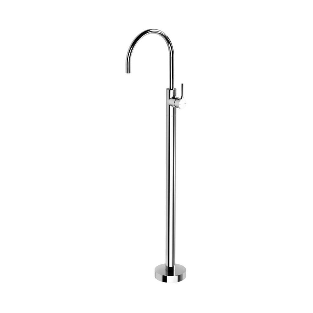 Phoenix Vivid Slimline Oval Floor Mounted Bath Mixer - Chrome - VV745-00