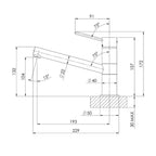 Phoenix Vivid Slimline Sink Mixer - Chrome - VS730 CHR