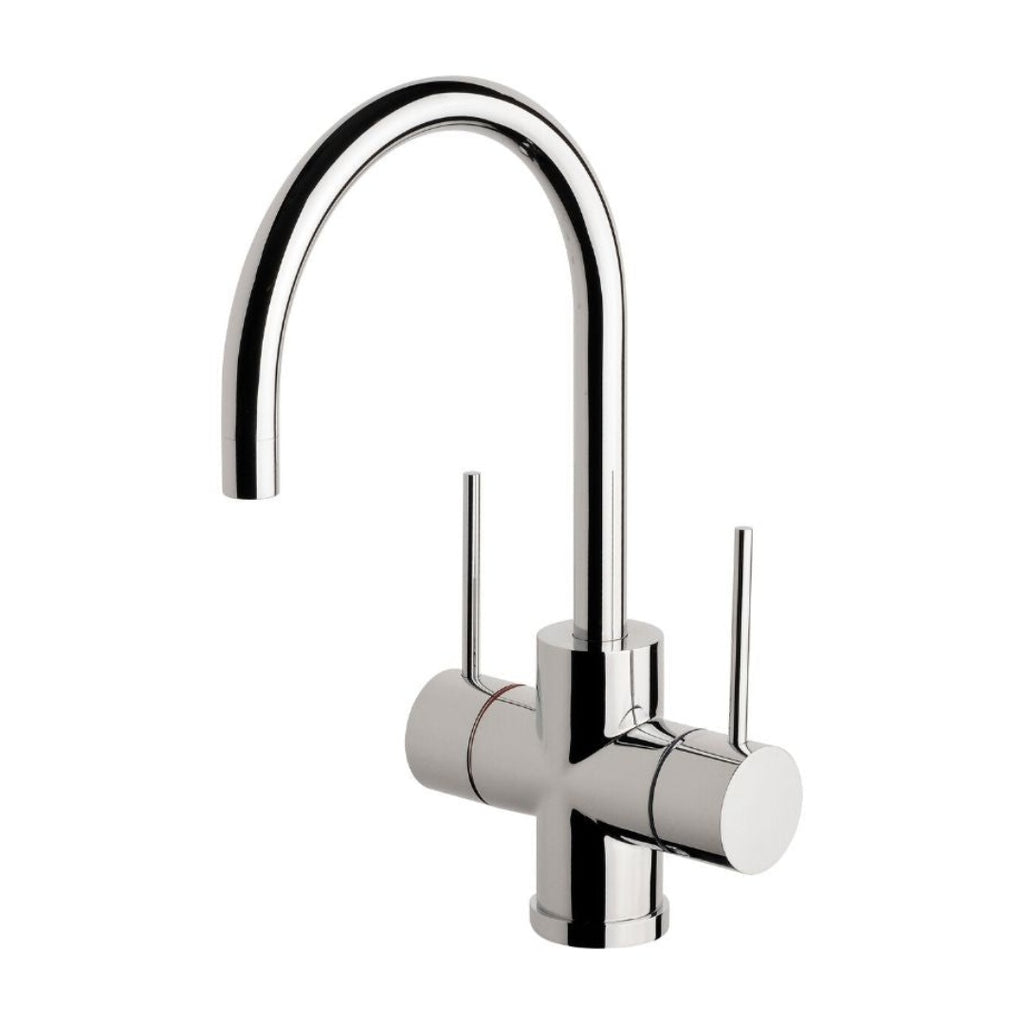 Phoenix Vivid Slimline Twin Handle Sink Mixer 160mm Gooseneck- Chrome - VS711 CHR