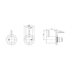 Phoenix Vivid Slimline Wall Top Assemblies - LF Brushed Nickel - VS060-40-1