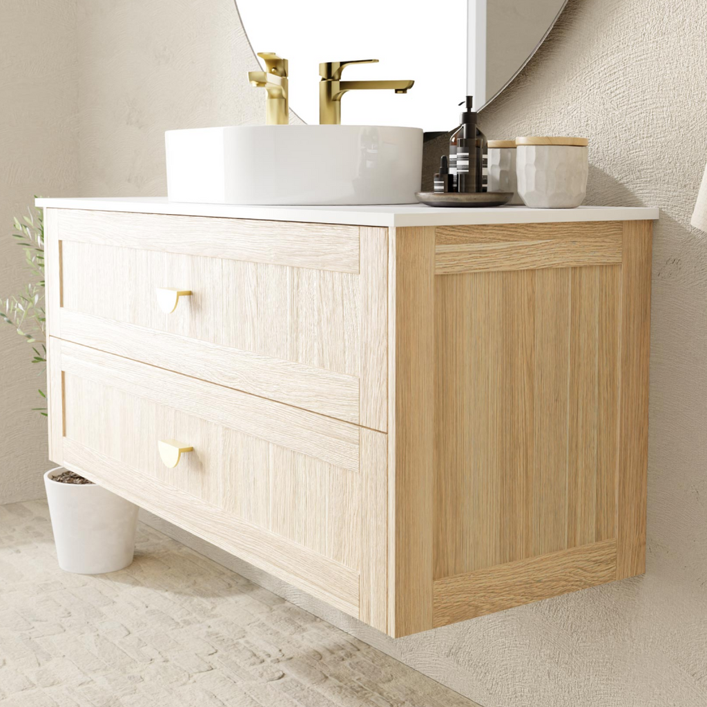 Marquis Pier Wall Hung Vanity with Symphony Top & Basin -  750mm - Pier 2